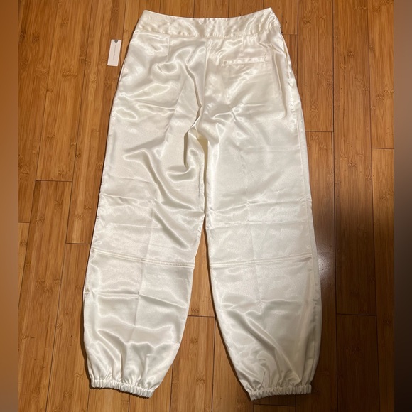 NWT Anthropologie Maeve Satin Belted Parachute Jogger Pants Size 8 - Picture 5 of 16